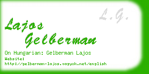 lajos gelberman business card